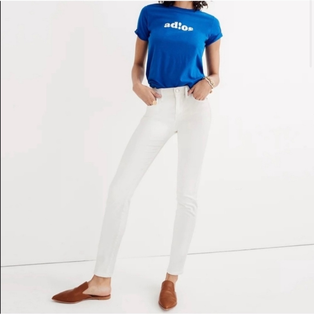 Madewell 9" High-Riser Skinny Skinny Jeans Women's 26 Pure White